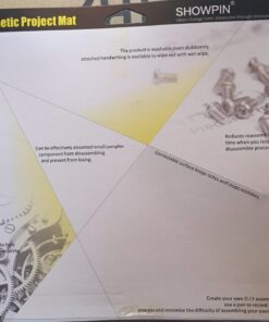 Magnetic Project Mat Showpin Magnetic Mat for Screws with Dry Erase Pen - Large Size Magnetic Pad Preventing Small Screws from Getting Lost and Unorganized - 9.8x11.8 inches 37 71ahCFExmrL