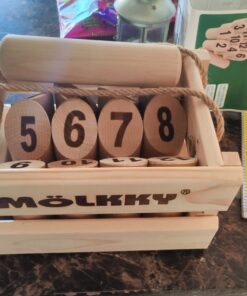 Molkky - Wooden Pin & Skittles Game - Outdoor Fun - For Beach - Park - Picnic - Playground - Classic Family Garden Game from Tactic 32 71ai3JE2qLL