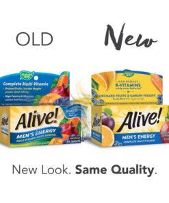 Nature’s Way Alive! Men’s Energy Complete Multivitamin, High Potency B-Vitamins, 50 Tablets 50 Count (Pack of 1) 15 71aiCsScMdL