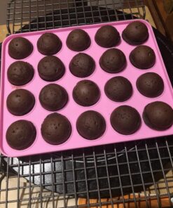 Tosnail 2 Pack of 20-Cavity Silicone Cake Pop Mold - Great for Hard Candy, Lollipop and Party Cupcake 41 71ainGiFnfL