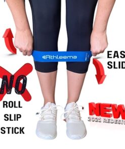 Athleema Set of 3 Loop Resistance Bands 12" X 2" Won't Roll, Non-Slip, Non-Stick, Ultra Durable 10 71aixBXBQL