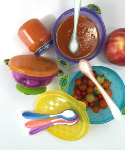 Baby Bowls and Matching Lids - Suction Cup Bowls for Babies, Toddlers & Infants - Set of 3 Sizes - 6 Pieces 26 71ajEBQLM0L