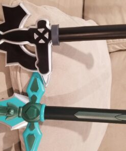 Sword Art Online Kirito Kirigaya Dark Repulsor Elucidator Foam LARP Sword Set 28 71ajNigLsCL