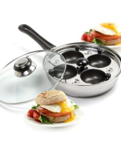Norpro 8.5 Inch Skillet Set with Removable 4 Egg Poacher, 8 IN, as shown 7 71ajzrLj 8L