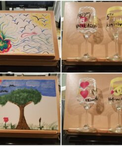 Falling in Art Tabletop Easel Set - 24 Pieces Starter Kit - Artist Acrylic Painting Kit with 12 Acrylic Paints Set, Canvas Panels, Brushes, Wooden Palette for Kids, Adults, Beginners, Professionals 24 PCS Drawer Easel Painting Set 68 71akF4W7diL