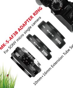 Meike MK-S-AF3B Auto Focus Extension Tube 10mm 16mm For Sony A7 A7M2 NEX 3 NEX 5 NEX 6 A6600 A5000 A6000 A6100 A6300 A6400 A6500 A9 36 71akLUfu35L
