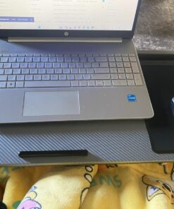 LAPGEAR Home Office Lap Desk with Device Ledge, Mouse Pad, and Phone Holder - Silver Carbon - Fits up to 15.6 Inch Laptops - Style No. 91585 33 71akwUgghcL