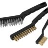 Performance Tool W1149 3-Piece Brass and Stainless-Steel Wire Brush Set 3pc Wire Brush Set