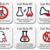 Funny Science Coaster Set - Lab Rules - 6 Piece Set - Neoprene - Neurons Not Included 54 71aln6XOUQL