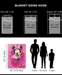 Alternative view of The Northwest Company Fleece Throw Blanket Disney's Minnie's Bowtique, So Many Bows, 45" x 60"