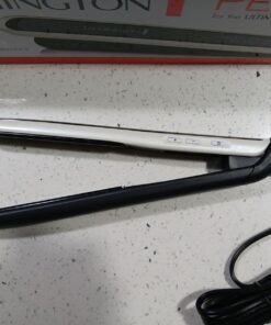 Remington Pearl Pro Ceramic Flat Iron Hair Straightener, 1-inch Floating Plates, Fast 30 Second Heat up, Black & White 1 Count (Pack of 1) 34 71anlRJHAL