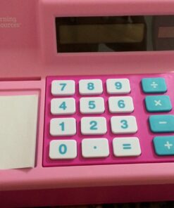 Learning Resources Pretend & Play Calculator Cash Register Pink - 73 Pieces, Ages 3+, Cash Register for Kids, Play Money for Kids, Toddlers Toys, Toy Register 39 71aoBsqZiwL 2