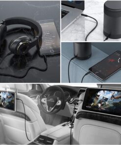 3.5mm TRRS AUX Cable, Ancable 3 Ft Cord 3.5mm Screen-to-Screen Audio and Video AV AUX Cable for Insignia Dual Screen Portable DVD Player 3-Feet 1-Pack 14 71aoZJ30DgL