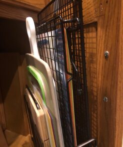 SimpleHouseware Over Cabinet Door Organizer, Mesh Bronze Brown 36 71aopefSHIL