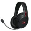 HyperX Cloud Flight - Wireless Gaming Headset, Long Lasting Battery up to 30 Hours, Detachable Noise Cancelling Microphone, Red LED Light, Comfortable Memory Foam, Works with PC, PS4 & PS5 Black, Red 47 71ap89elAuL