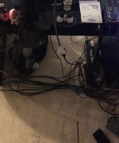 ROK Hardware Multipurpose Silicone Cable Clip Grip Wire Cord Type USB Desk Wall Desktop Organizer Charger Holder (20 Pack, Black) 20 Pack 32 71ap8aOKSvL