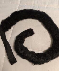 Happylifehere Long Fur Cat Ears and Cat Tail Set Halloween Party Kitty Cosplay Costume Kits (Black) Black 20 71apQoPFaAL