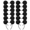 CHuangQi Mouse Ears Headband, Solid Black (Set of 12) 16 71apRBv9kPS