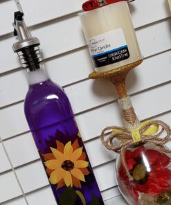 Grant Howard Glass Sunflower Oil & Vinegar Bottle 16 oz. 34 71apW7Rq64L