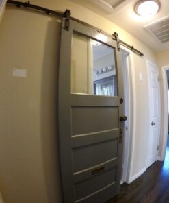 U-MAX 6.6 FT Sliding Barn Wood Door Basic Sliding Track Hardware Kit (Basic "J") 43 71apccVtyCL 1