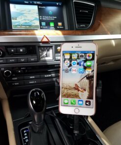 Macally Car Cup Holder Phone Mount - Secure Cupholder, Fit for Phones up to 4.1" Wide, Black 45 71aqE0tVjmL