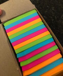 Post-it Super Sticky Notes, 3x3 in, 24 Pads, 2x the Sticking Power,Energy Boost Collection, Bright Colors (Orange, Pink, Blue, Green), Recyclable 58 71aqIGfv5aL