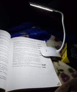 Raniaco Led Clip Reading Book Light Daylight 16 LEDs USB Rechargeable Reading Lamp-3 Brightness,Touch Switch Bedside Book Light with Good Eye Protection Brightness (White) 35 71at P6sTlL