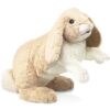 Folkmanis Floppy Bunny Rabbit Hand Puppet, Tan, White, 1 EA 46 71at1Gl0MML