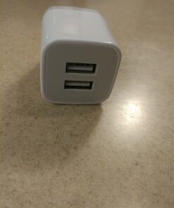 X-EDITION Wall Charger,4-Pack 2.1A Dual Port USB Power Adapter Plug Charging Block Cube for Phone 8/7/6 Plus/X, Pad, Samsung Galaxy S5 S6 S7 Edge,LG, Android (White) White 39 71auGi9dveL