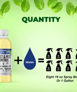 Mighty Mint Insect & Pest Control Peppermint Concentrate 8 oz - Makes 1 Gallon - Plant-Based Formula Kills and Prevents Spiders, Ants, Flying Insects, and More 21 71auKCB4LQS
