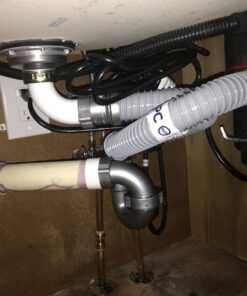 Snappy Trap 1 1/2" All-In-One-Drain Kit for Double Bowl Kitchen Sinks Original version 32 71auQa4o7HL