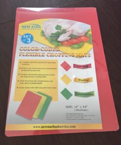 New Star Foodservice 28690 Flexible Cutting Board, 9.5-Inch by 14-Inch, Assorted Colors, Set of 3 21 71auptZoEEL