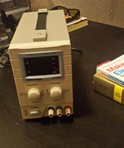 Tekpower TP3005T Variable Linear DC Power Supply, 0-30V @ 0-5A with Alligator Test Leads (110V Input) 37 71avFvygSqL