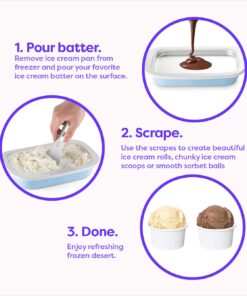 Klee 3-Piece Instant Ice Cream Maker Pan with Ice Cream Spade, Scraper and Recipes 11 71avKnRZPiL