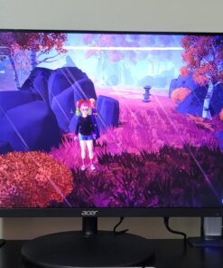 Acer SH242Y Ebmihx 23.8" FHD 1920x1080 Home Office Ultra-Thin IPS Computer Monitor AMD FreeSync 100Hz Zero Frame Height/Swivel/Tilt Adjustable Stand Built-in Speakers HDMI 1.4 & VGA Port 23.8-inch 64 71avyRLb2TL