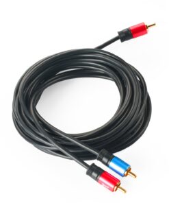 SHD RCA to 2RCA Subwoofer Cable Audio Cable 2RCA to 1RCA Bi-Directional RCA Y Adapter Premium Sound Quality Dual Shielded with Gold Plated Connectors-10Feet 10Feet 15 71avzzVL HL