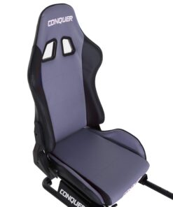 Conquer Racing Simulator Cockpit Driving Seat Reclinable with Gear Shifter Mount Grey 17 71awYLFtf0L