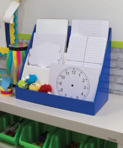 Classroom Keepers Sturdy Cardboard Book Shelf, 3-Tiered, Blue, 17" H x 20" W x 10" D, 1 Unit Mailbox 26 71axphfPyXL