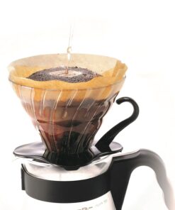 Alternative view of Hario V60 Glass Coffee Dripper, Size 02, Black