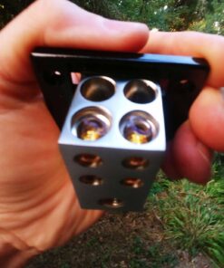 InstallGear 0/2/4 AWG Gauge Power Distribution Block 1/0 Gauge in to (4) 4/8 Gauge Out - Fuse Block for Auto, RV, Motorcycle, and Boat - Distribution Block Car Audio 1/0 Gauge In - (4) 4/8 Gauge Out 31 71b HUAomDL