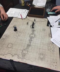 Chessex Role Playing Play Mat: Battlemat Double-Sided Reversible Mat for RPGs and Miniature Figure Games (26 in x 23 1/2 in) Squares/Hexes 59 71b K0Xrg8L