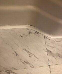 InstaTrim Peel and Stick Trim - Flexible, Adhesive Caulk Tape for Walls, Floors, Counters, Tile, & More - White 1/2 in by 10 ft Adhesive Trim 1/2 in x 10 ft, 2‐pk 63 71b022z5rL