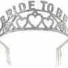 Forum Novelties womens Sparkling GLITTER TIARA BRIDE TO BE, Silver, One Size US 10 71b27Cbc9HS