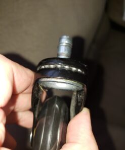 Slipstick CB690 Floor Protecting Rubber Office Chair Caster Wheels (Set ff 5), Roller Style, Universal 7/16" Stem, 3" Black Castors Black/Black 31 71b2bIsIpwL