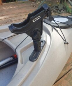 Scotty #282-BK Baitcaster Rod Holder w/Gearhead & Track (Black) Black 42 71b2i71UTjL