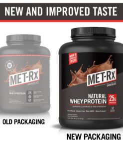 MET-Rx Natural Whey Protein Powder, Chocolate Protein Powder, 5 Lb 21 71b4jJki1LL