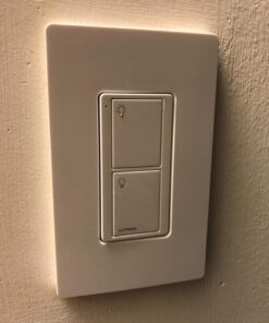 Lutron 2-Button Pico Smart Remote Control for Caseta Smart Switch, PJ2-2B-GWH-L01, White 1 Pack 44 71b4rbPlqAL