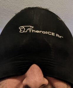 TheraICE Migraine Relief Cap, Cooling Gel Hat, Soothing Headache Ice Pack Mask Products, Face Cold Compress Head Wrap for Tension & Stress Original 1.0 29 71b4sglks5L