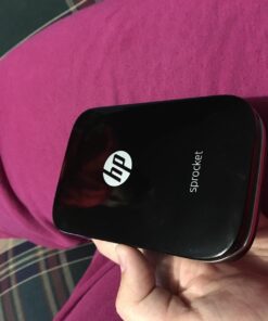 HP Sprocket Portable Color Photo Printer, Print Social Media Photos on 2x3" Sticky-Backed Paper - Black (X7N08A) 77 71b67fhCeL