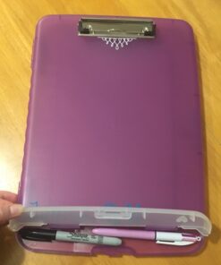 Officemate Slim Clipboard Storage Box, Purple (83305) (1 Clipboard) Translucent Purple 27 71b6etpAYPL
